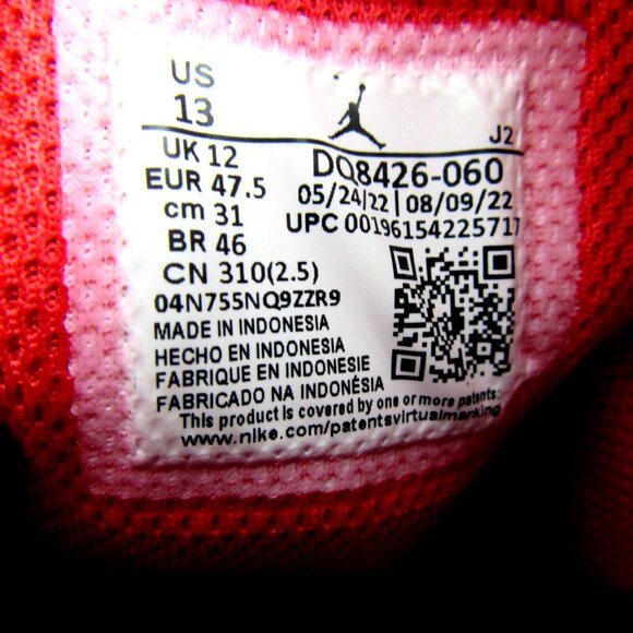 Air Jordan 1 Mid Alternate Bred Sneakers Men's Size 13 Black Red NEW - Picture 10 of 16